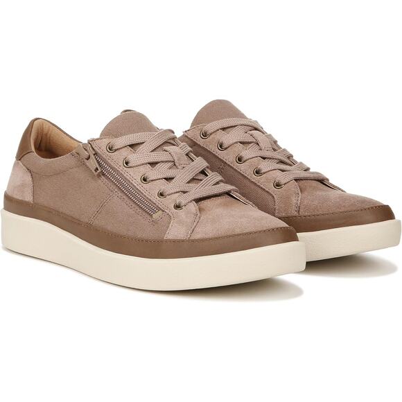 Vionic Womens 10 Brown Suede Mayra Sneakers Shoes Lace Up Casual Comfort LB12-14 - Picture 1 of 7